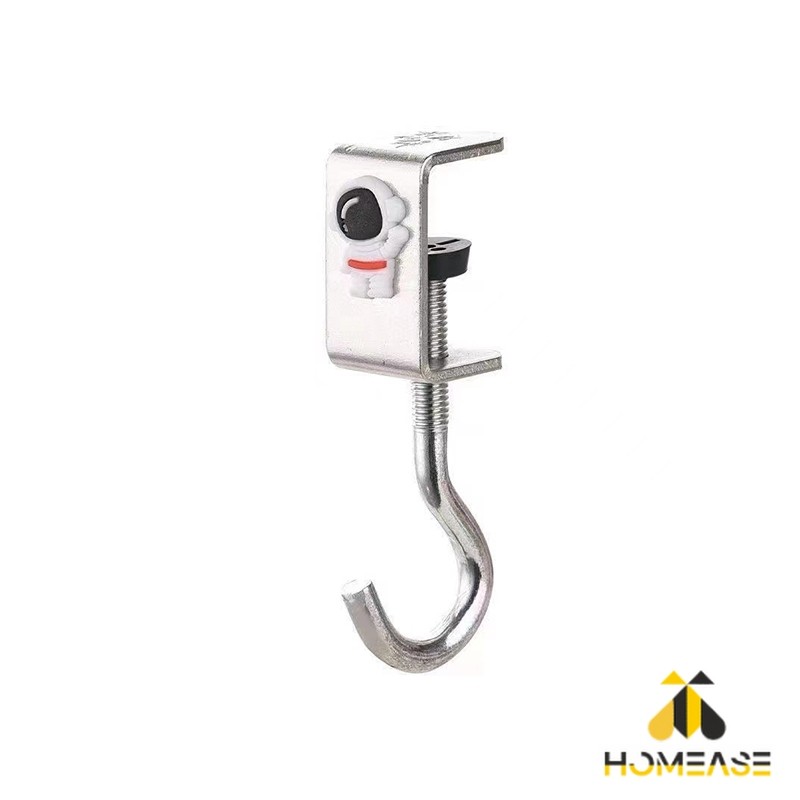 HA ตะขอแขวนขอบโต๊ะ อเนกประสงค์ หมุนปรับได้ ตะขอตั้งโต๊ะโลหะ Metal hook