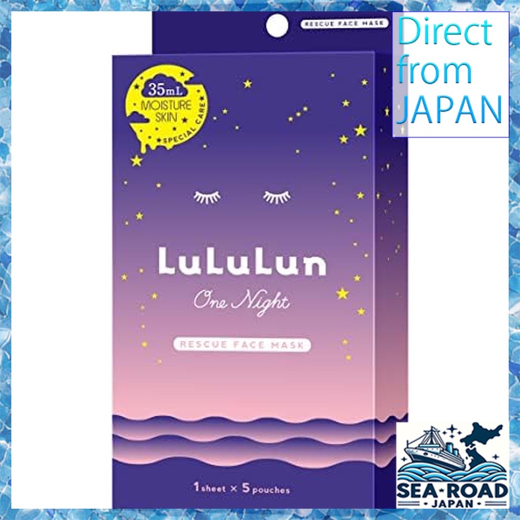 Face Mask Lululun One Night Rescue Moisturizing One Night C 3K 35mL x 5 bags