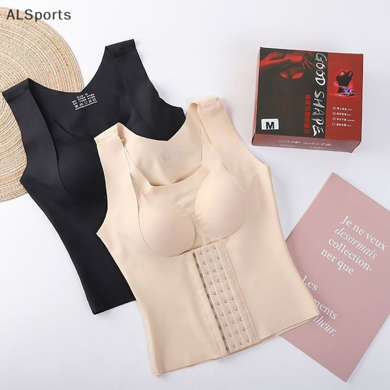 [ALSports] 3-in-1 เอว Buttoned Bra Shapewear สําหรับผู้หญิงเอว Shaper Womens Shapewear Snatch Bra - 3-in-1 เอว Trainer Bra ทุกวัน [th]