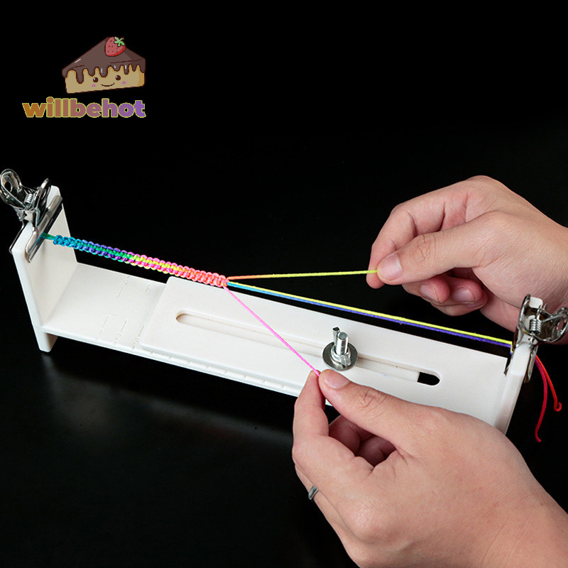 [WillbehotT] สร้อยข้อมือ Diy เชือกสีแดง Braiding Frame เครื่องมือคงที่ทําด้วยมือเชือกสิ่งประดิษฐ์แผ่นคงที่ Knitg เครื่องมือ [ใหม่]
