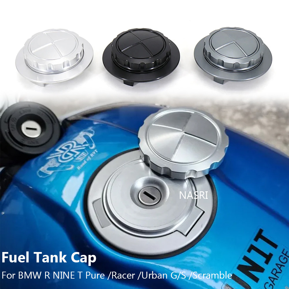 Yอุปกรณ์อุปกรณ์ปกป้องป้องกันฝาปิดถังน้ำมัน CNC สำหรับ BMW R ninet แท้สำหรับนักแข่ง rninet rninet rni
