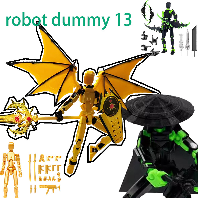 หุ่นยนต์ตุ๊กตา Dummy T13 Action Figure 3D Titans 13 Lucky 13 รุ่นเด็กของขวัญ