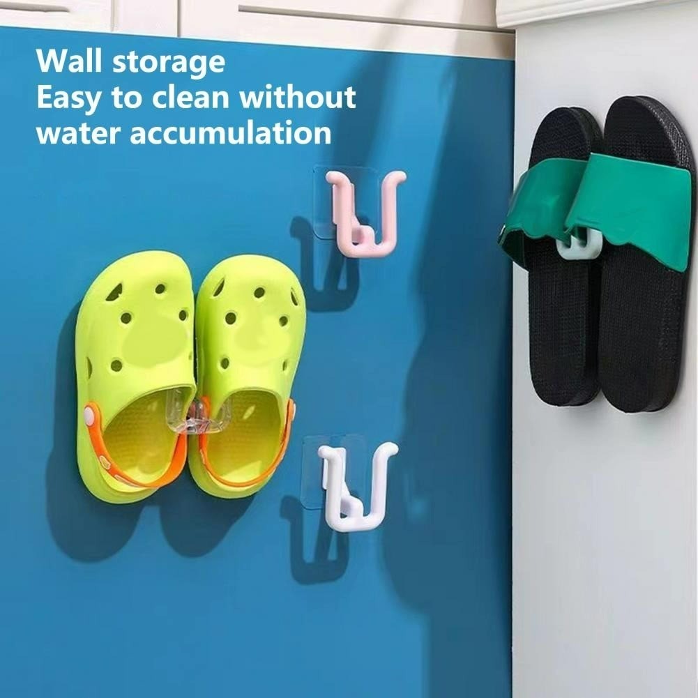 Featured  ตะขอแขวนรองเท้าติดผนัง ไม่ต้องเจาะ ประหยัดพื้นที่ เหมาะสำหรับห้องน้ำ ตะขอเก็บของอเนกประสงค์ - รูปที่ 6