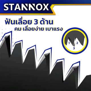 เลื่อยตัดกิ่ง STANNOX รุ่นพับได้ ขนาด 10 นิ้ว เหล็กSK5 ทนทาน เลื่อยมือ ตัดกิ่ง เลื่อยไม้ มีระบบเซฟตี้