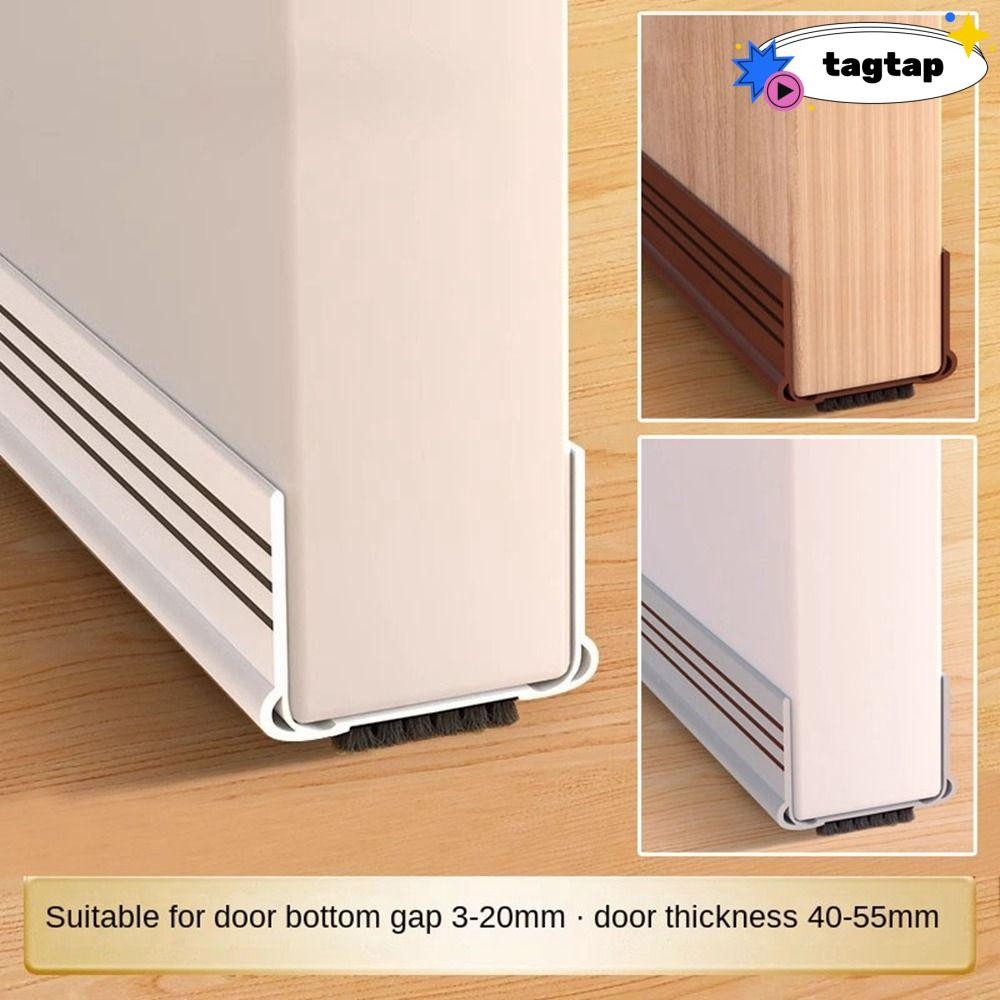 Tagtap แถบซีลประตู, PVC Anti Collision Door Draft Stopper, Self กาวกันลมยืดหยุ่น Weatherstrip ประตู