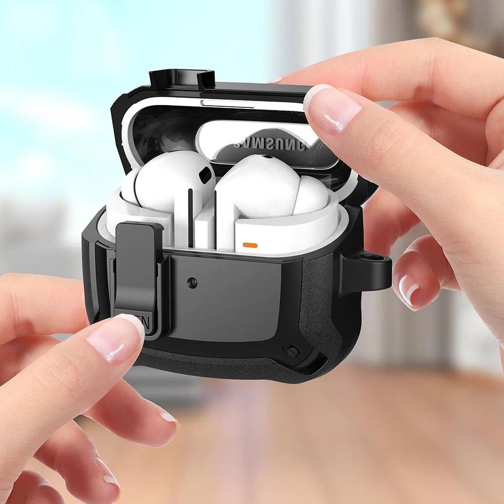 Secuer ล็อคสําหรับ Samsung Galaxy Buds 3 Pro Buds3 Pro กรณีกันกระแทก TPU PC หูฟัง Funda สําหรับ Samsung Buzz 3 Pro แขน
