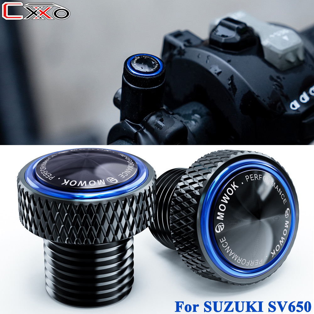 สําหรับ SUZUKI SV650 s SV650X sv 1000 sv 650 s/x อุปกรณ์เสริมรถจักรยานยนต์ M10*1.25 อลูมิเนียมกระจกร