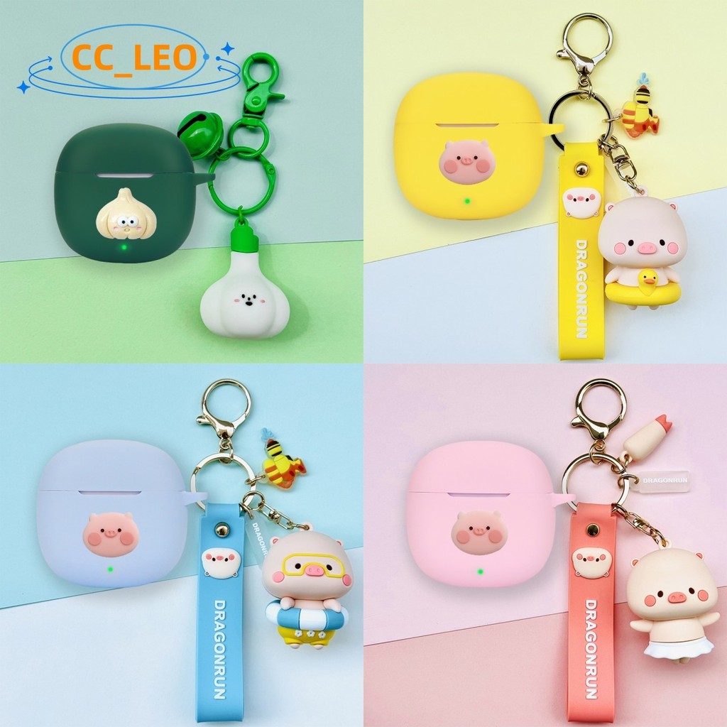 For Redmi Buds 6 Lite Case Cute Astronaut Piggy Keychain Redmi Buds 6 Lite Silicone Soft Case Redmi 