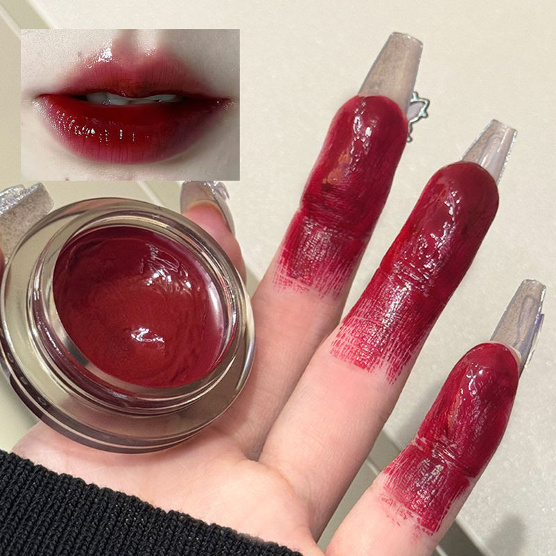 Bobo FAIR ลิปสติกกระป๋องโปร่งใส Water Gloss Mirror Lip Glaze ลิปสติกนักเรียน