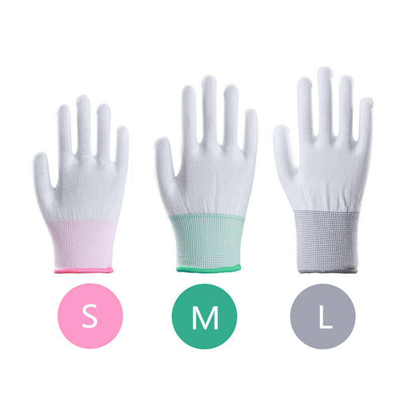 ถุงมือ PU เคลือบเต็มฝ่ามือ🧤12คู่ ยกแพ็ค ระบายอากาศได้ดี ถุงมือช่าง ถุงมือทำสวน กันลื่น ถุงมือไนล่อนถุงมือผ้า แบบ1แพ็ค