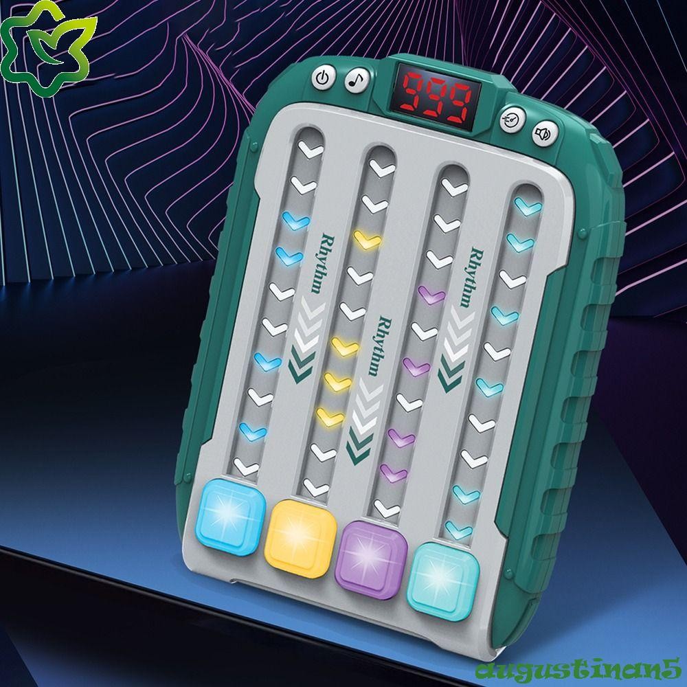 เกมจังหวะอิเล็กทรอนิกส์ AUGUSTINAN|6 พื้นหลังเพลง Beats Interactive Montessori ของเล่น, Decompression Quick Push ปฏิสัมพันธ์ระหว่างพ่อแม่และลูกเกมปริศนามือถือปริศนาเด็ก