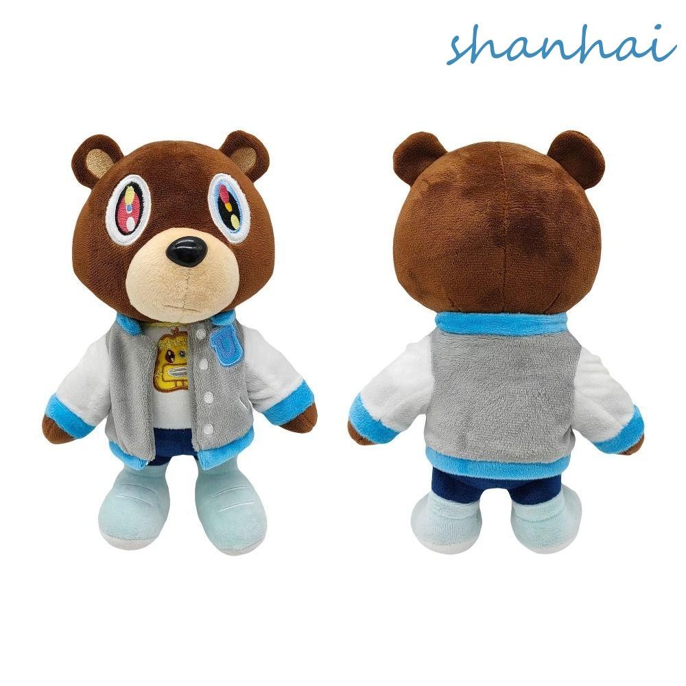 Shanhai Kanye Bear ของเล่นตุ๊กตา, ตุ๊กตาหมี Kanye Bear, น่ารักนุ่ม 26 ซม. การ์ตูนสัตว์เพื่อนของขวัญวันเกิด
