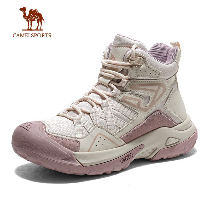 CAMEL SPORTS รองเท้าบูทมาร์ตินสำหรับกลางแจ้ง รองเท้ากีฬาผู้หญิงแบบสั้น พื้นหนา กันลื่น เดินป่า