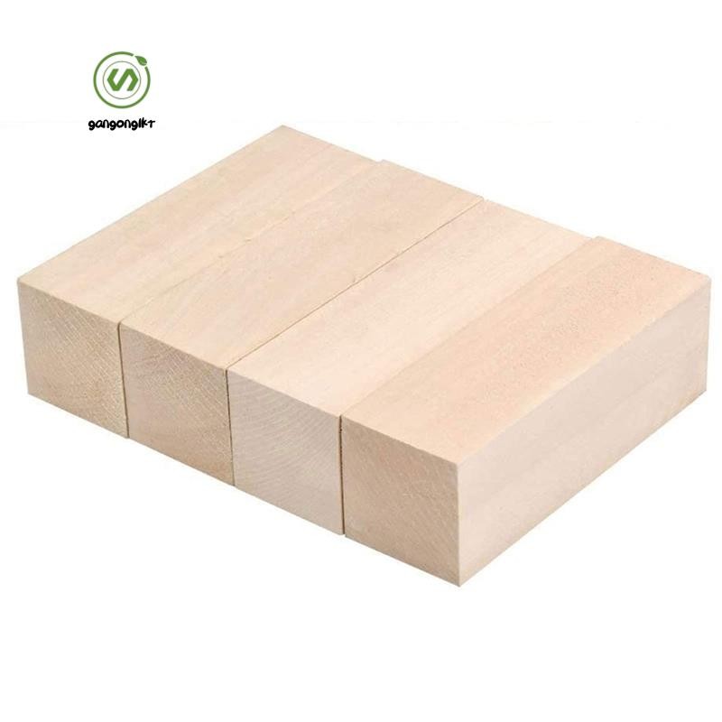 gangong1kr บล็อกไม้แกะสลักขนาดใหญ่ Whittling Basswood ชุดไม้อ่อนสําหรับแกะสลักเริ่มต้น