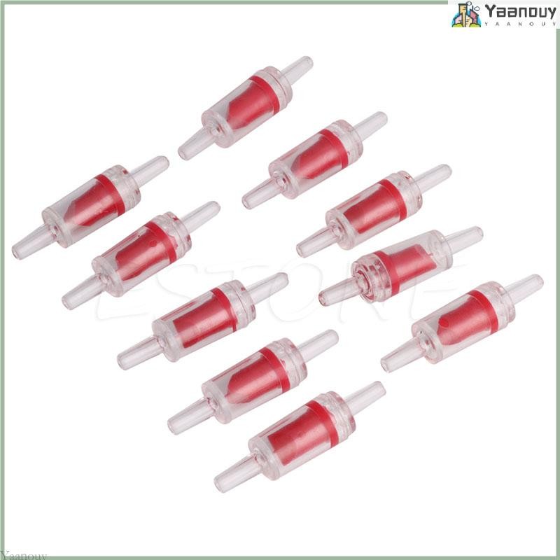 Yaa 10 ชิ้น One Way Non-Return สําหรับวาล์ว Aquarium Aerator ตรวจสอบสําหรับวาล์ว