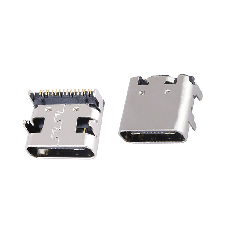 10 ชิ้น 16pin Type-C DIP Micro USB Connectors หญิงพอร์ตแจ็คหางปลั๊กซ็อกเก็ตเทอร์มินัลไฟฟ้า
