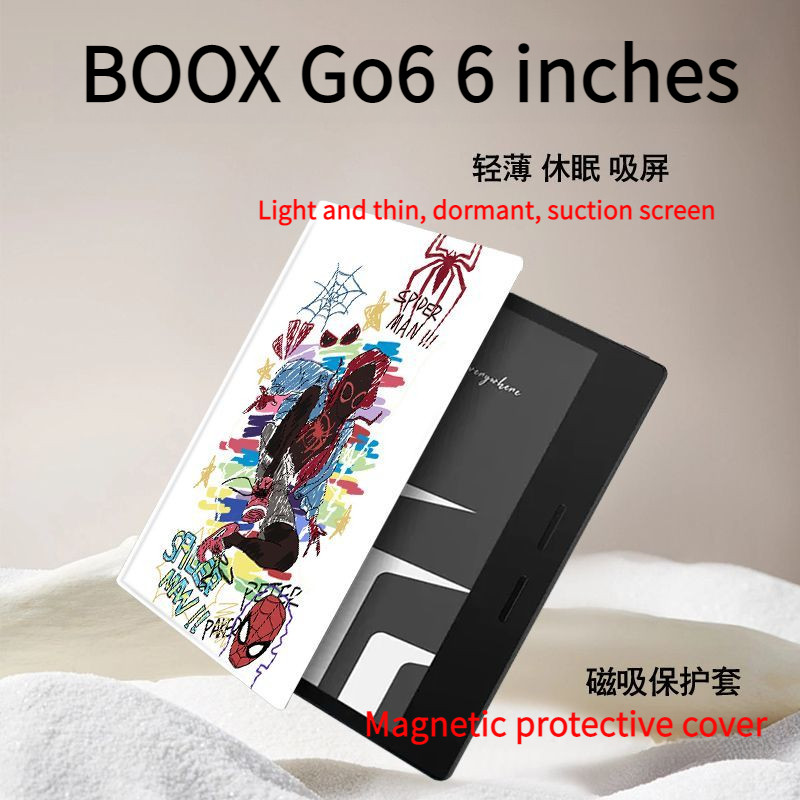 BOOX Go6 เคสป้องกันแม่เหล็กในหอพักขนาด 6 นิ้ว Spiderman [จัดส่งในวันเดียวกัน]