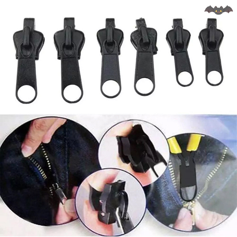 [PE] ชุดซ่อมซิป 6 ชิ้น Universal Instant Zipper Repair Replacement Zipper TH