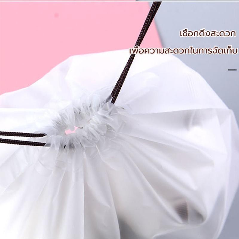 ถุงหมีบราวน์ 1 ใบ เปิด/ปิดง่าย ใส่ของใช้ ถุงหูรูด 4 ขนาด ให้เลือก โปร่งใส