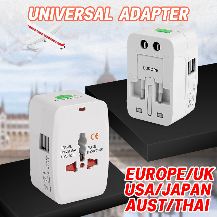 COD หัวแปลงขาปลั๊กทั่วโลก หัวแปลงปลั๊กไฟ Travel Universal Adapter ปลั๊กเดินทางทั่วโลก ใช้ได้หลายประเทศ