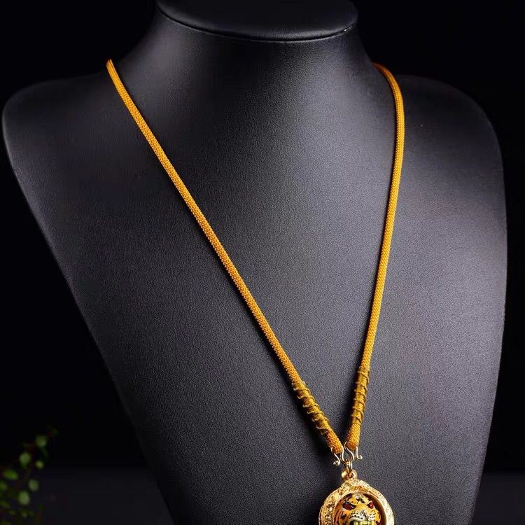 3 มม.ทอมือประเทศไทย Amulet Chain Amulet Lanyard จี้ Lanyard สร้อยคอเชือกสามารถชุด 2 มม.FPL25