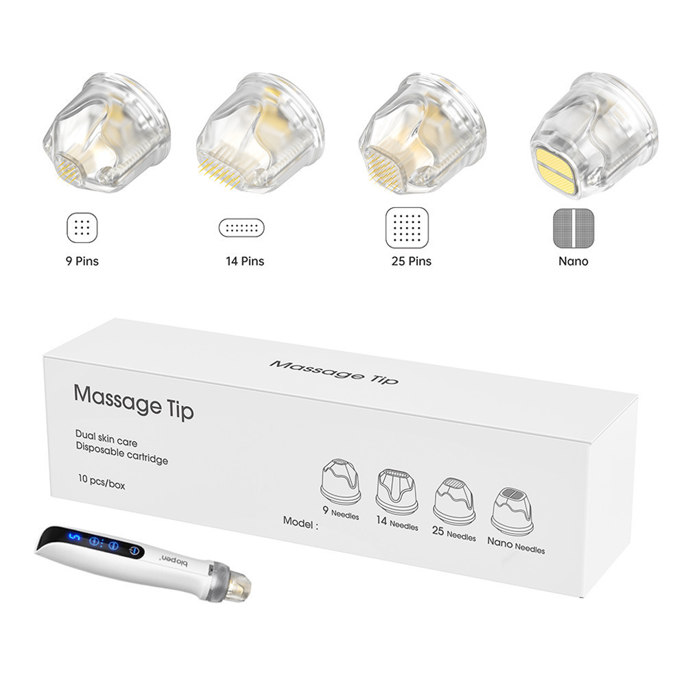 1PCS Bio ปากกา Q2 Derma แสตมป์หัวไทเทเนียม 9pin 14pin 25pin