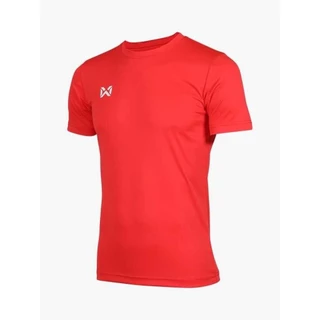 WARRIX เสื้อฟุตบอล เสื้อกีฬา เสื้อคอกลมสีล้วน วอริกซ์ รุ่น Basic One Plus WA-251FBACL01 สีแดง/ชมพู