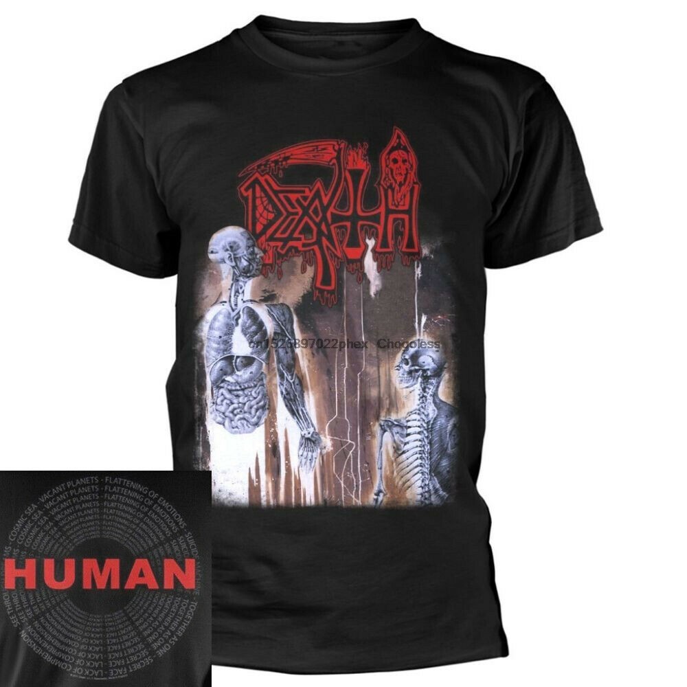 Death Human T เสื้อ S-XXL เสื้อยืดของแท้ Death Metal Band Tshirt ใหม่