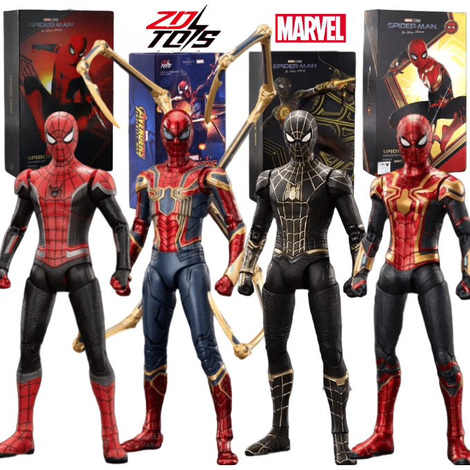 Zd ของเล่น Marvel Avengers Legends spider Man Peter Parker Gold Black RedIron spider Articulion รุ่น Action Figure ของเล่นสะสมของขวัญ