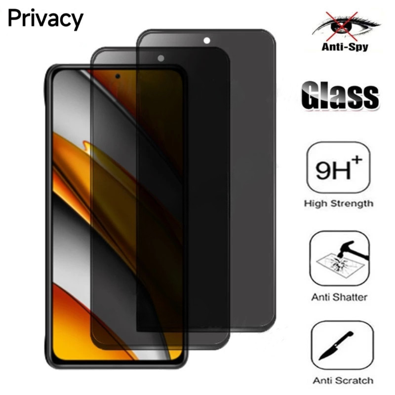 Anti-Spy Privacy Tempered Glass Infinix Hot 60i 60 50i 50 40 Pro 30i 30 12 11 10 9 Play Tceno Spark 
