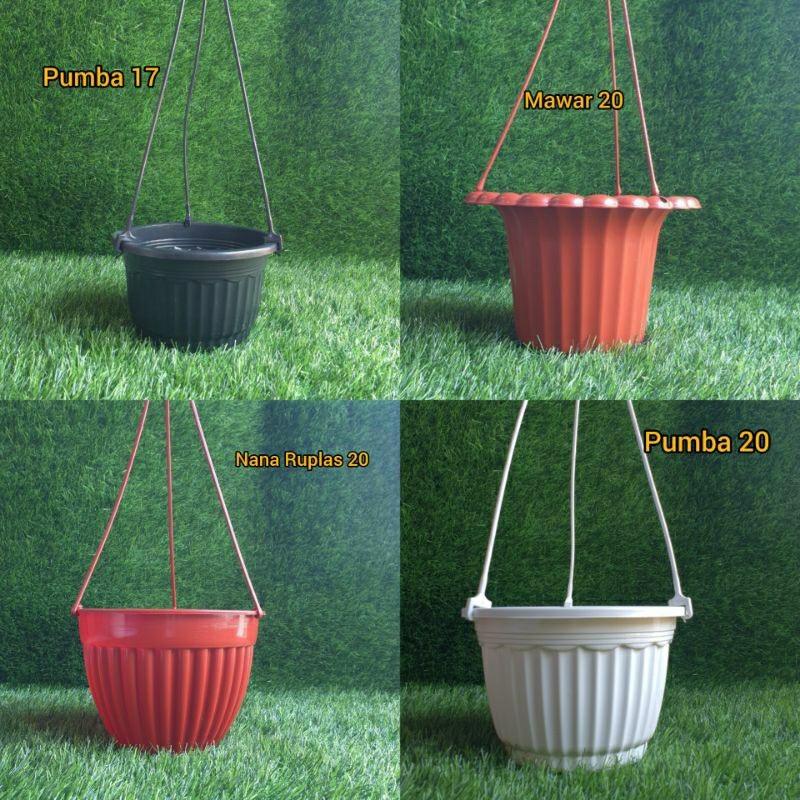 GANTUNGAN MAWAR (1 ชิ้น) หม้อแขวน: กระถางดอกไม้แขวน pumba 20 pumba 17 nana ruplas 20 BJP rose 20 (รว