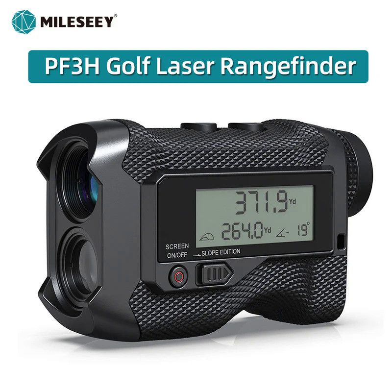 Mileseey PF3S PF260 Dual Display Golf Rangefinder With Protective Case Mini Telescope Measure Meter 