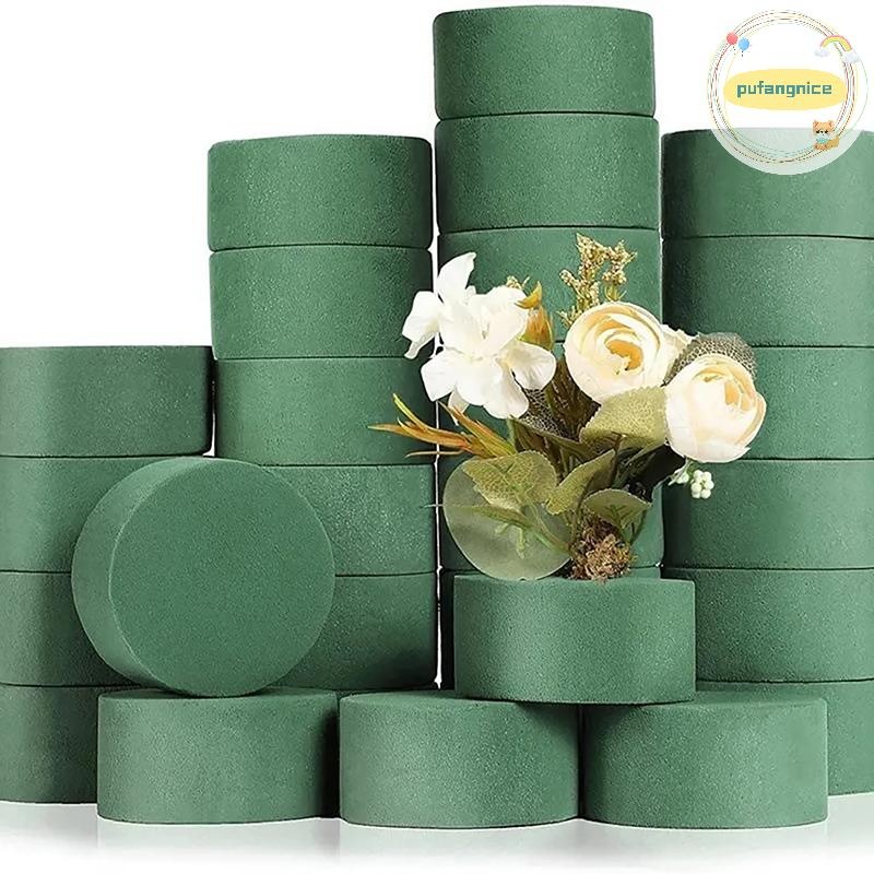 Pufangnice โอเอซิสโฟมเปียกกระบอกดอกไม้โคลนดอกไม้โฟมอิฐ DIY การจัดดอกไม้สําหรับงานแต่งงานตกแต่ง Florist โฟมบล็อก TH