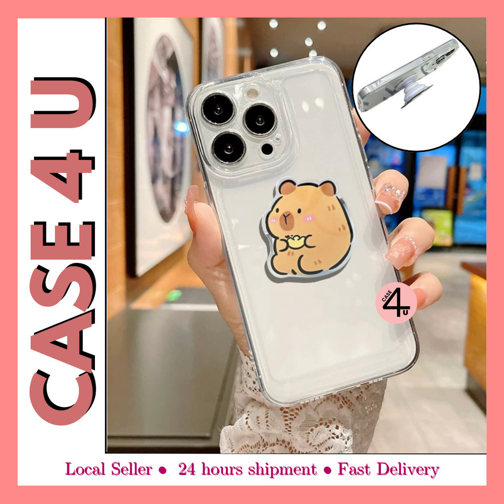 Vivo Y21T Y27 Y33s Y33T ที่วางโทรศัพท์ SPACE capybara แบบใส