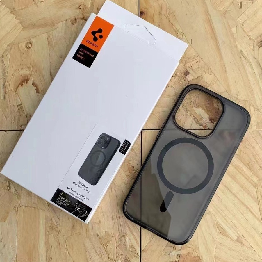 Spigen 2in1 แม่เหล็ก ultra hybrid เคสโทรศัพท์สําหรับ iPhone 15 16 14 13 Pro Max 16 15 plus โปร่งใส iPhone 12 Pro Max พร้อมป้องกัน air กันกระแทกฝาครอบโทรศัพท์