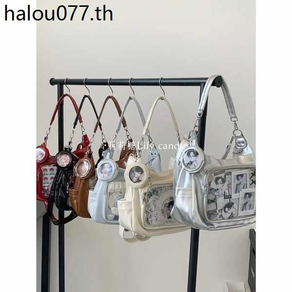 Litang Original Homemade Pain Bag Oil Wax Leather Niche Design Messenger Bag Two-Dimensional All-Match One-Shoulder Underarm Bag