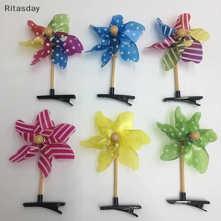 Ritasday น่ารักเป็ดน้อยสีเหลือง Hairpin หัวใจ Windmill Star Chick สุนัข Barrettes สําหรับของขวัญเด็กตลกเทศกาลของขวัญใหม่