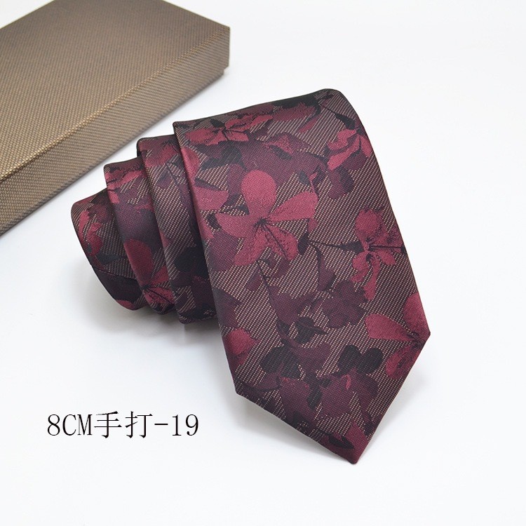 เน็คไท 8 ซม. สําหรับผู้ชาย, สุภาพบุรุษลายกาแฟวินเทจ, เน็คไทพร้อมอุปกรณ์จับคู่ - รูปที่ 7