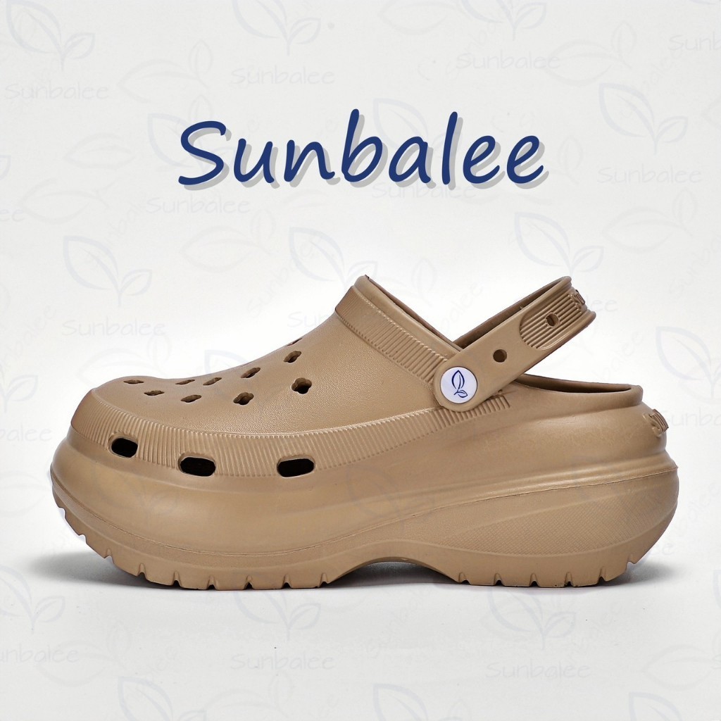 รองเท้าหัวโต รองเท้าส้นตึก เสริมส้นพื้นหนา ใส่สบาย พร้อมส่งจากไทย SUN-8694
