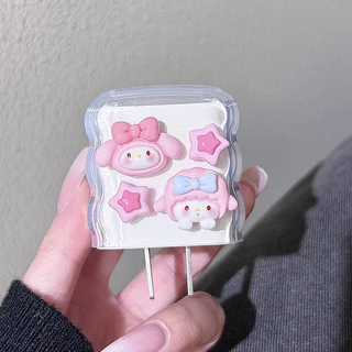 5In1 น่ารัก 3D รูปแบบการ์ตูน Charger และสายชาร์จชุดป้องกันสําหรับ Iphone Power Adapter 18W/20W -CY