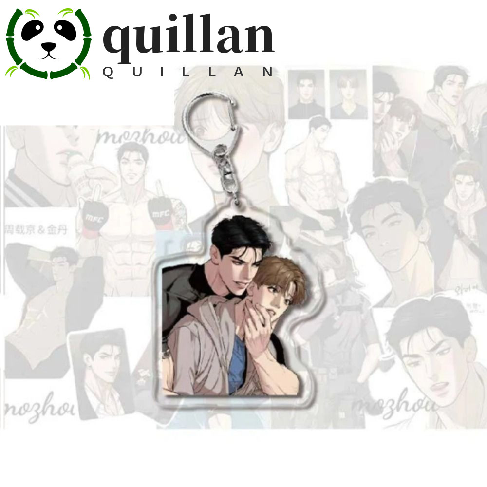 Quillan Joo Jaekyung Kim Dan พวงกุญแจ, Manwha Jinx รูปการ์ตูน Manwha Jinx พวงกุญแจ, Key Holder BL อะคริลิคเกาหลีมังงะ Manwha Jinx อะคริลิคจี้กระเป๋า Accessorie