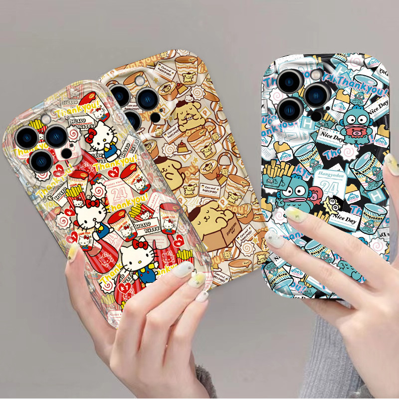 เต็มหน้าจอของแมว Katys เคสโทรศัพท์กันกระแทกสําหรับ iPhone 16 Pro 15 plus 14 max 12 mini 11 XR XS X 8 7 6 6S 15PRO 8P 14PRO 7P 16PRO 6P 13PRO 6SP 12PRO 11PRO i6s i8s i7 เคส