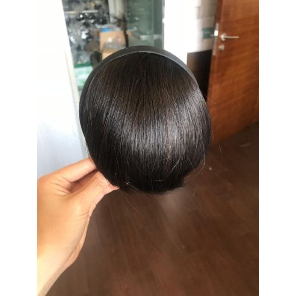 แฮร์พีชผมแท้ หน้าม้าผมแท้ ยาว 6นิ้ว ผมแท้100% - รูปที่ 4
