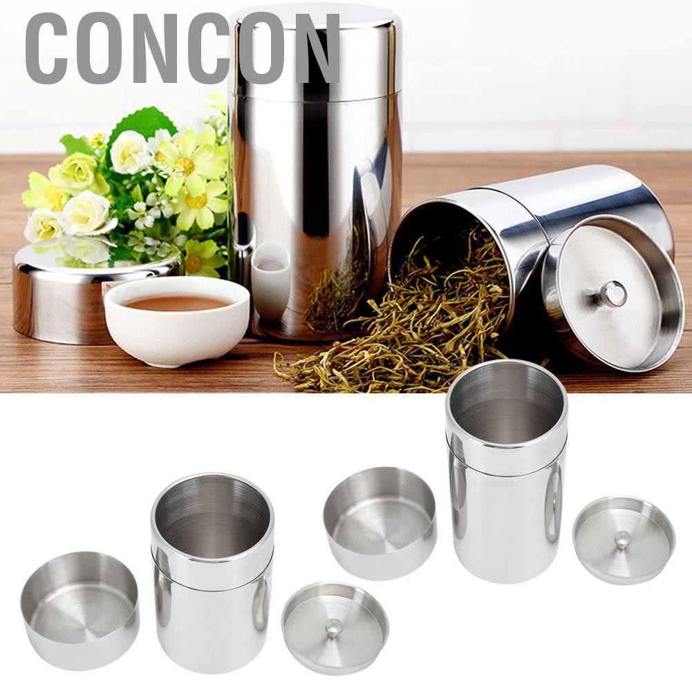 [Ready Stock] Concon ป้องกันความชื้นคอนเทนเนอร์ชา Jar สำหรับ Home การจัดเก็บเมล็ดกาแฟเครื่องมือห้องครัว