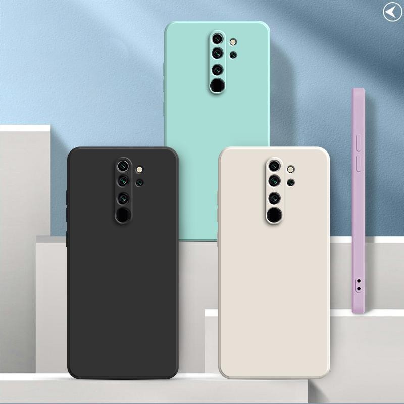 เคส Redmi Note8 Pro สีทึบ Redmi Note 8 Pro เคสซิลิโคนป้องกันการตกสีธรรมดาเรียบง่าย YT