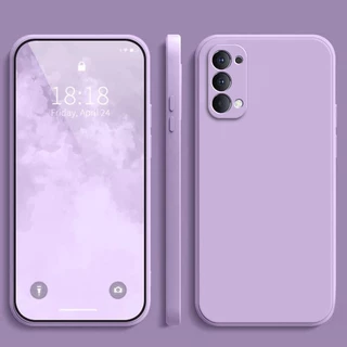เคส OPPO A74 5G สีทึบ OPPO A74 5G เคสซิลิโคนป้องกันการตกสีธรรมดาเรียบง่าย YT