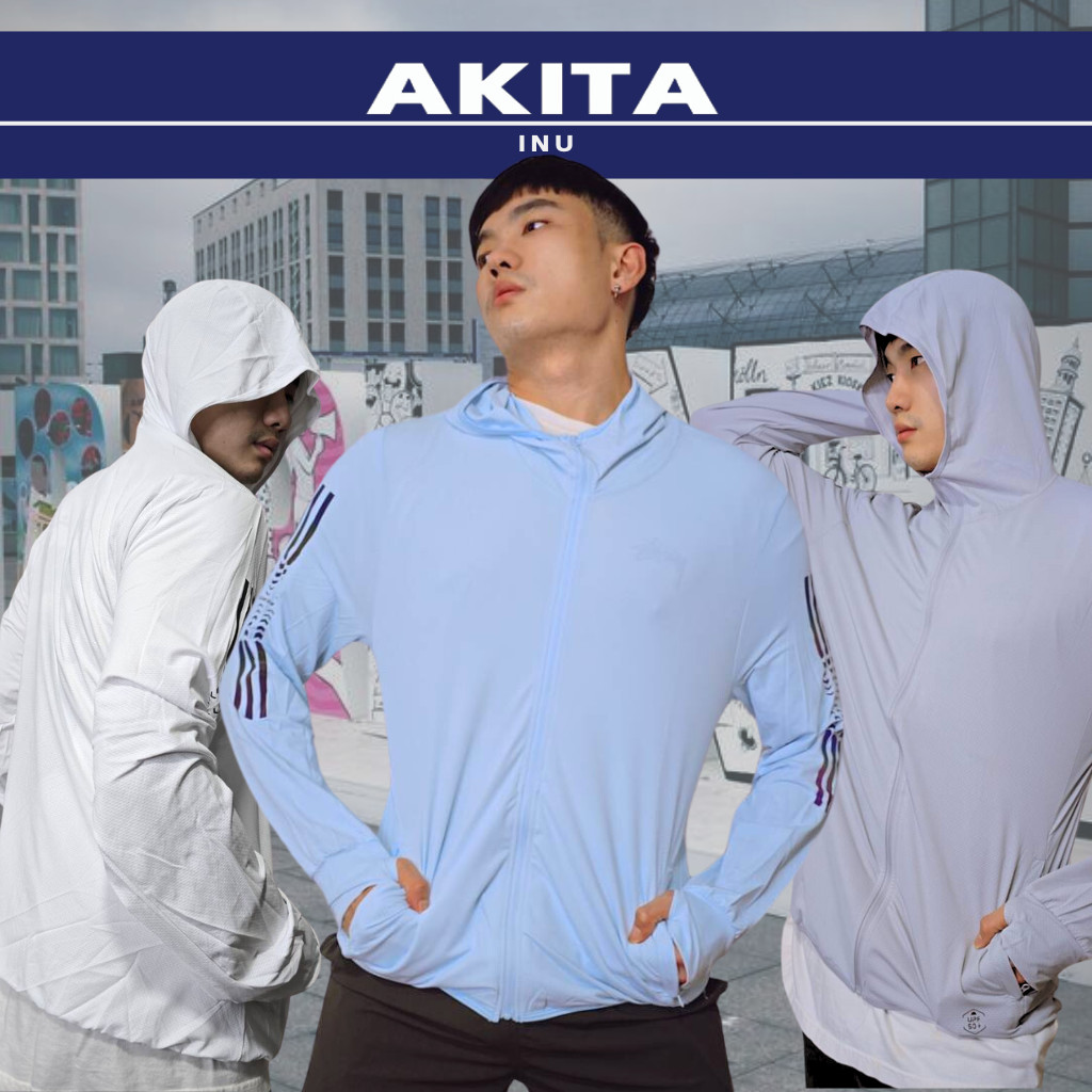 ใหม่ M-8XL เสื้อฮู้ดกันแดด/ลม เสื้อกันยูวี UPF50+ เนื้อผ้าบางใส่สบาย ทรงสวย