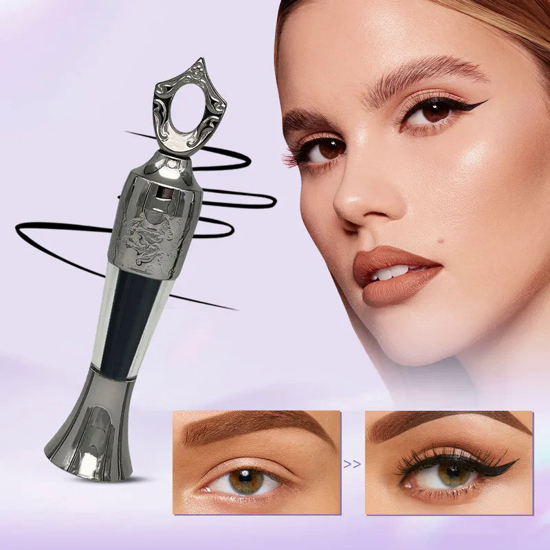 ผง sheida kohl สีดำธรรมชาติ Surma Kajal kohl สำหรับดวงตาสีธรรมชาติ2มล. สีทองสลักรูปมงกุฎหลอดผงตา