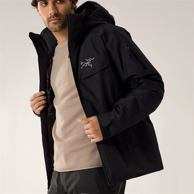 Arcteryx Original Hooded Cotton Jacket Outdoor Waterproof Cotton Jacket Winter Cotton Coat Unisex Co