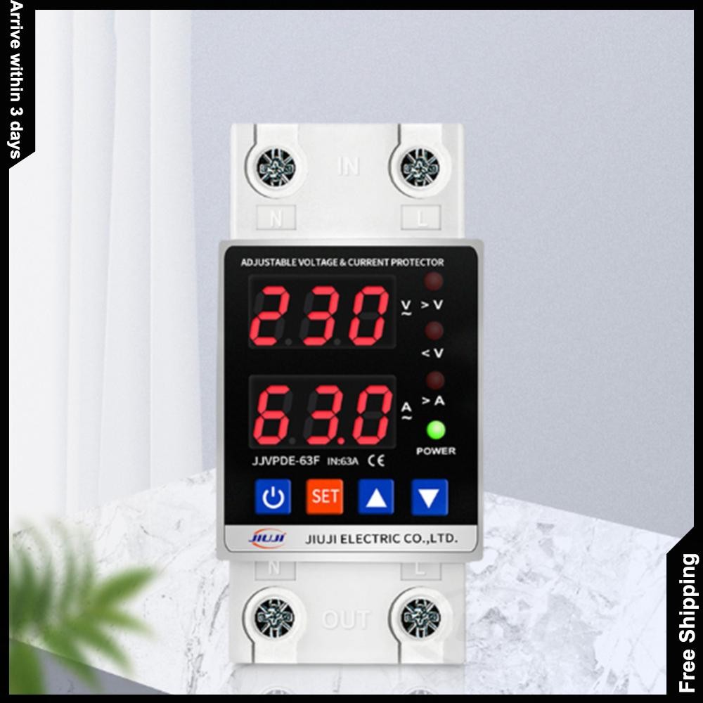 Over Under Voltage Protector Din Rail Over Voltage อุปกรณ์ป้องกันกระแสเกิน